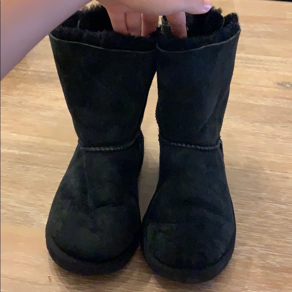 Black Ugg lace up back boots